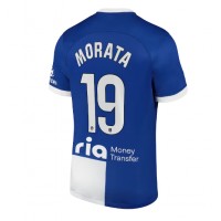 Koszulka piłkarska Atletico Madrid Alvaro Morata #19 Strój wyjazdowy 2023-24 tanio Krótki Rękaw